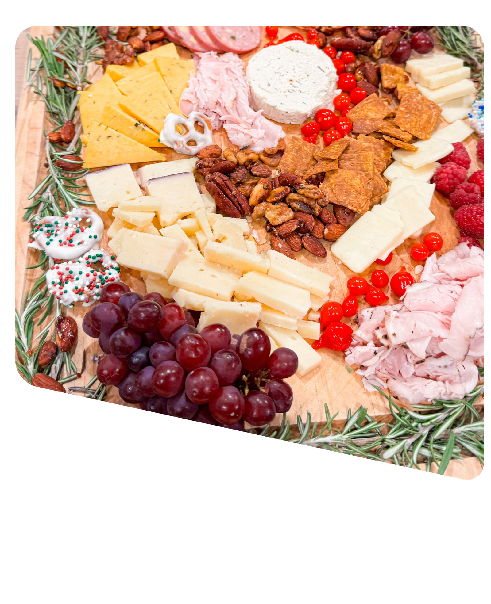 Festive holiday charcuterie platter